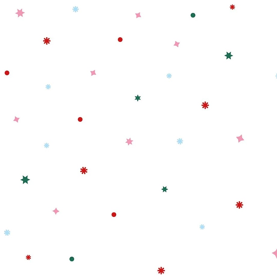 Bieżnik świąteczny - Kolorowe gwiazdy świąteczne - 40x250