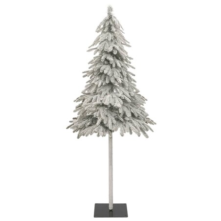 vidaXL Sztuczna choinka, ośnieżona, 210 cm