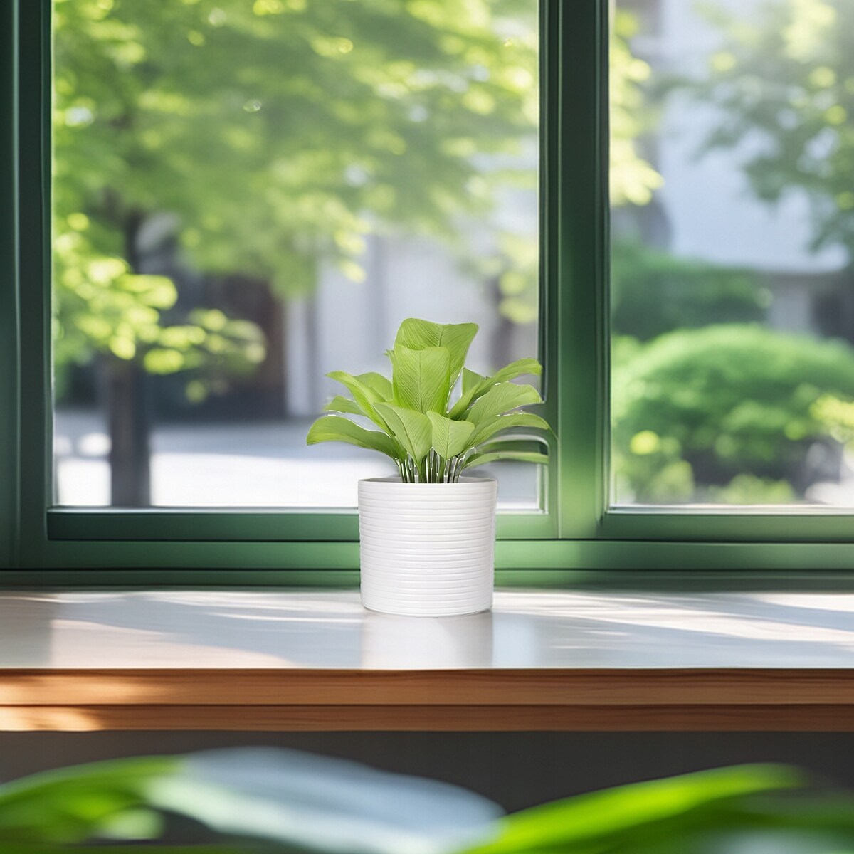 DONICZKA BIAŁA 13cm CERAMICZNA CYLINDER osłonka na balkon taras bonsai
