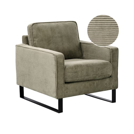 Fotel VIND Sztruks Zielony