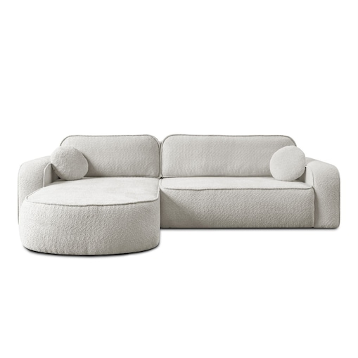 Rozkładany narożnik VENUS II z pojemnikiem na pościel, Coral 65