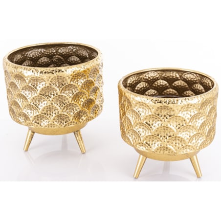 Osłonka 2 szt. metalowa 28x30 i 25x26 cm MARREN na stelażu