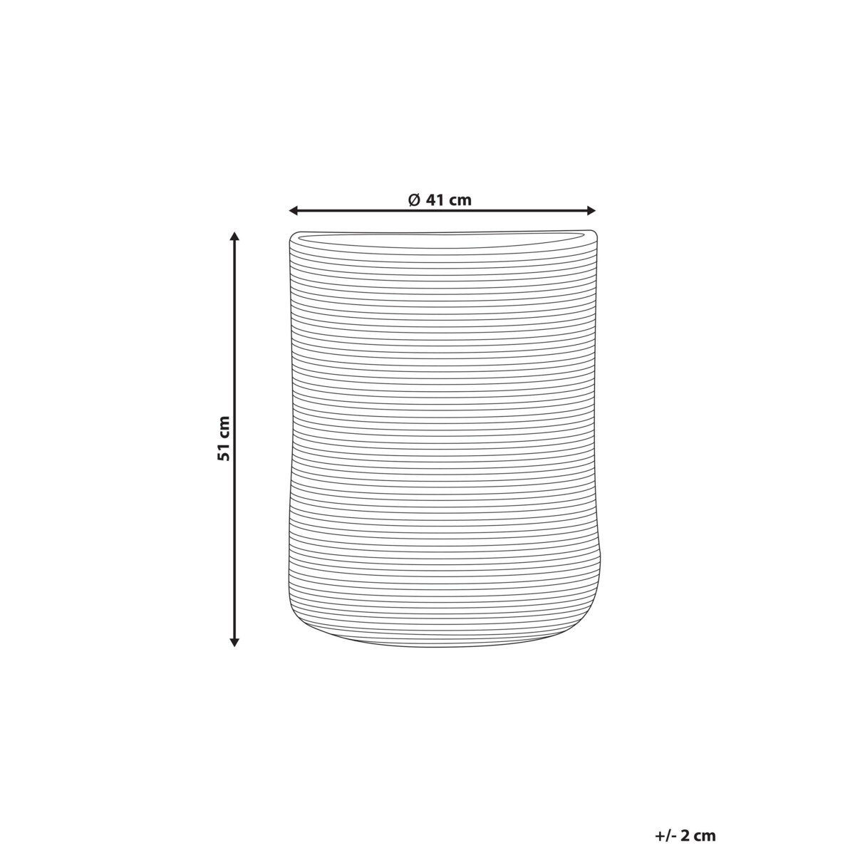 Kosz bawełniany beżowy z czarnym YERKOY