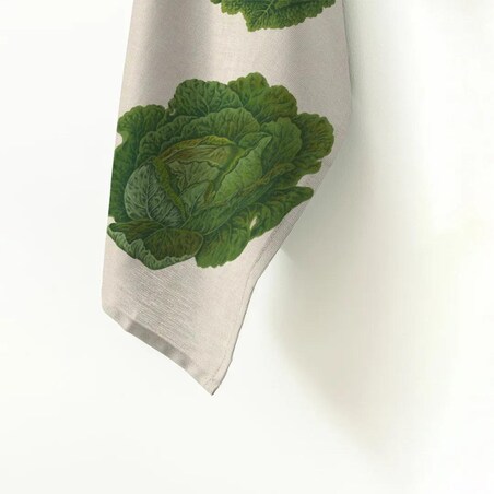 Lniany ręcznik kuchenny - Kapusta