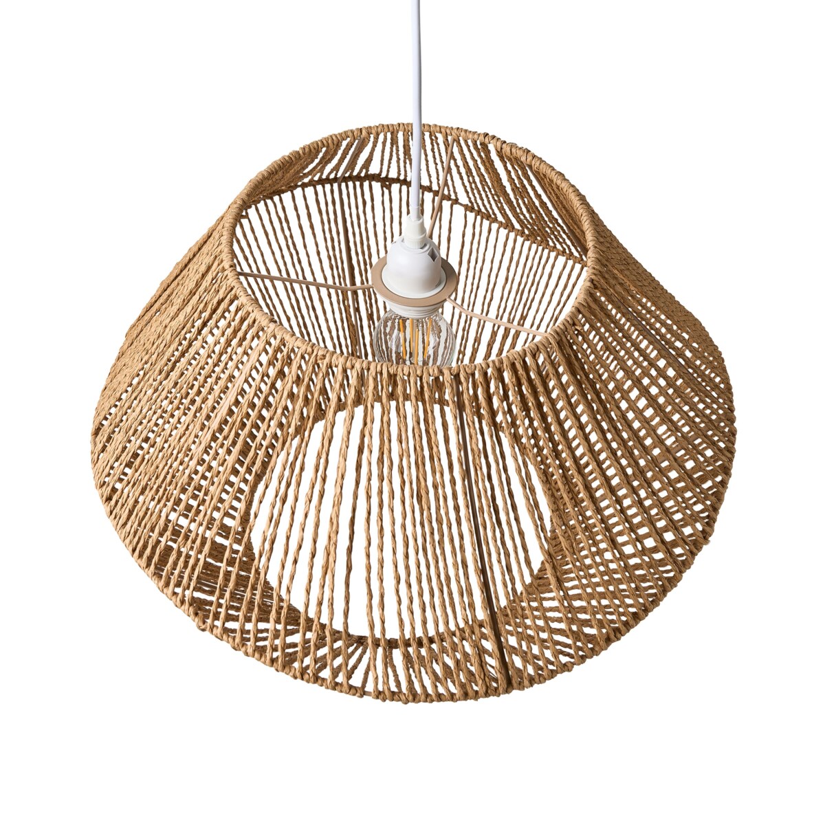 Lampa wisząca YAMBOU Papierowa plecionka Naturalny