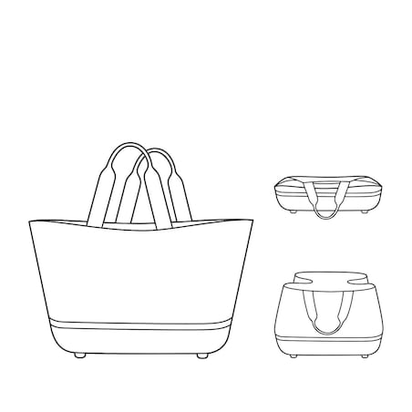 Torba SHOPPINGBASKET, dots white