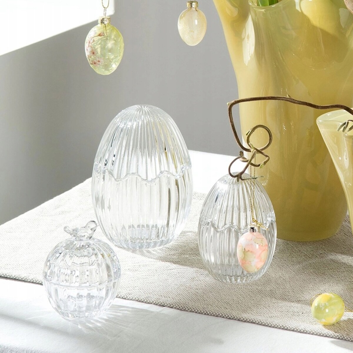 POJEMNIK SŁOIK WIELKANOCNY JAJKO JAJO NA PRZYPRAWY Z PRZYKRYWKĄ WIELKANOC