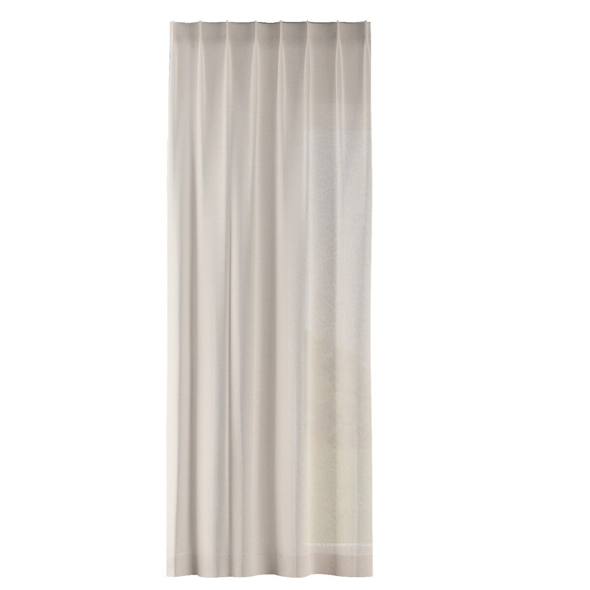 Zasłona na haczykach flex pojedynczych 130x245 beżowy