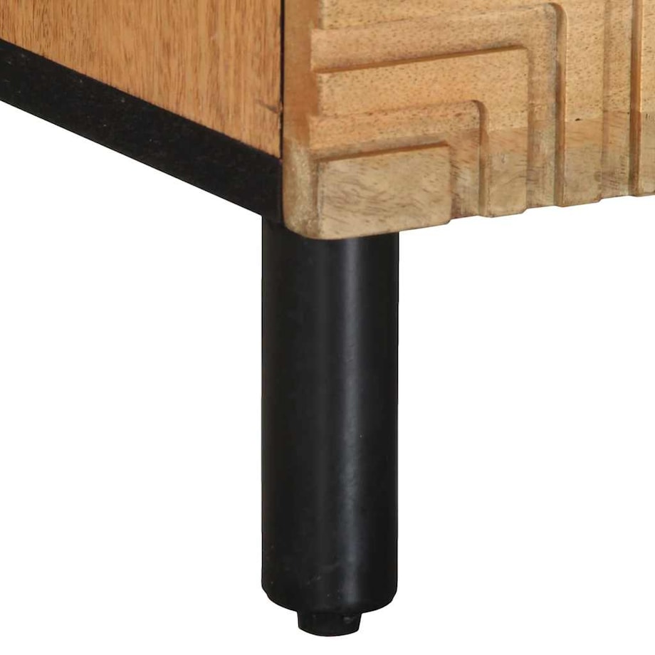 vidaXL Szafka nocna Brązowa 40x33x46 cm Drewno lite Mango