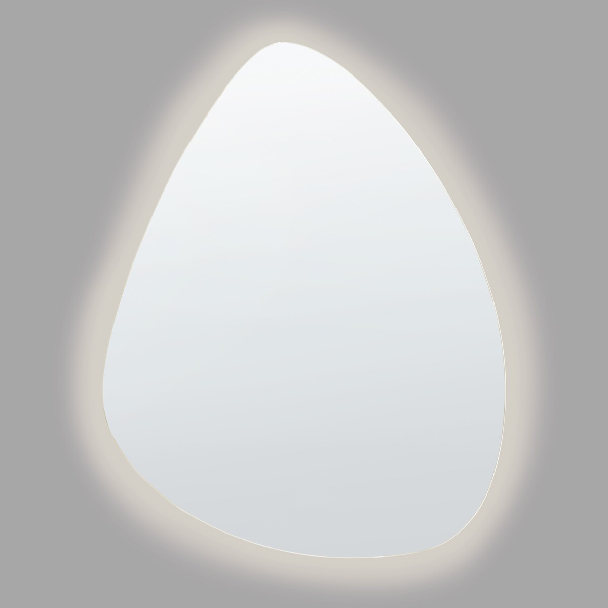 Lustro łazienkowe LED LUGNY 70 cm 90 cm Srebrny