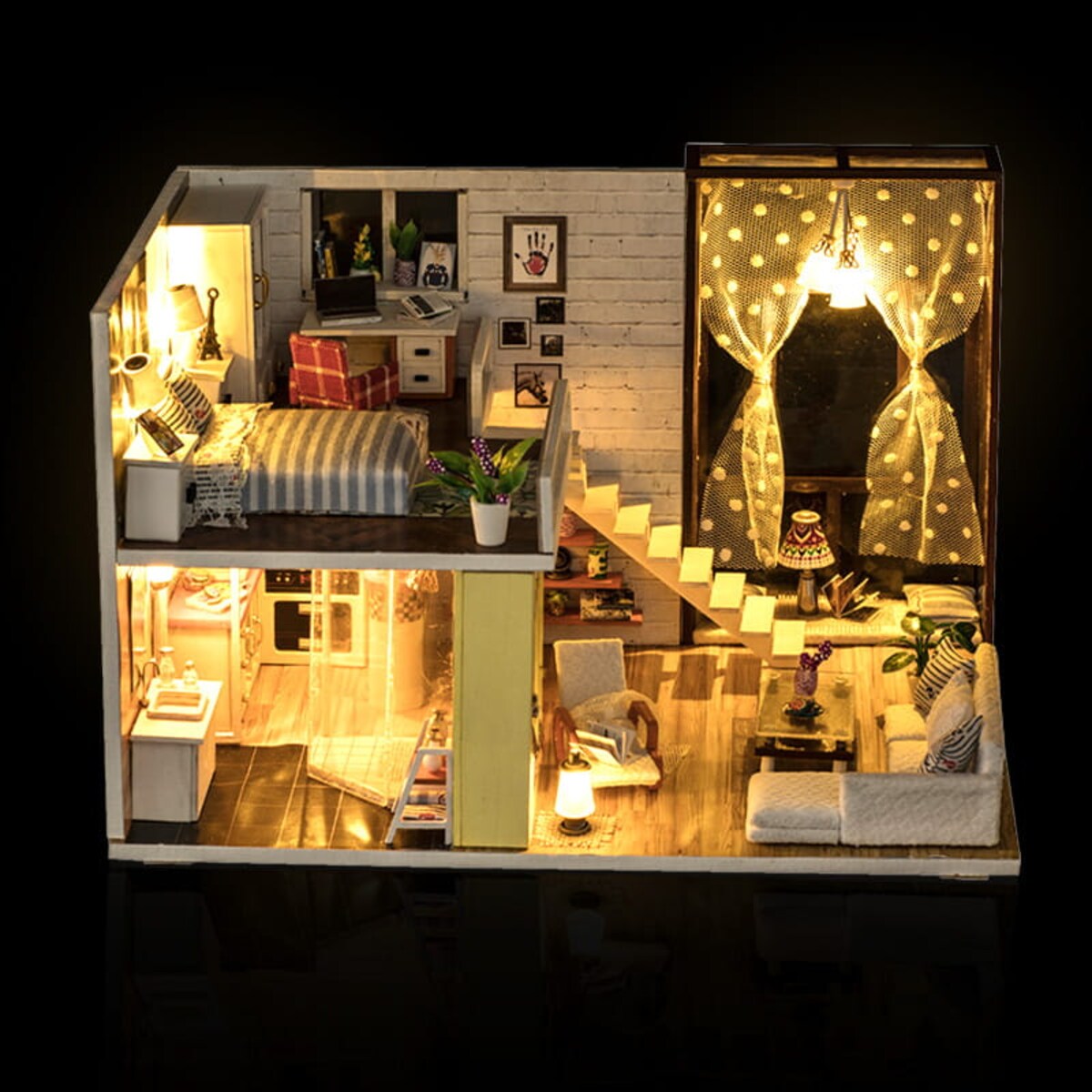 Miniaturowy domek - Nowoczesny domek Zuzi