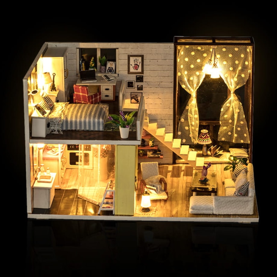 Miniaturowy domek - Nowoczesny domek Zuzi