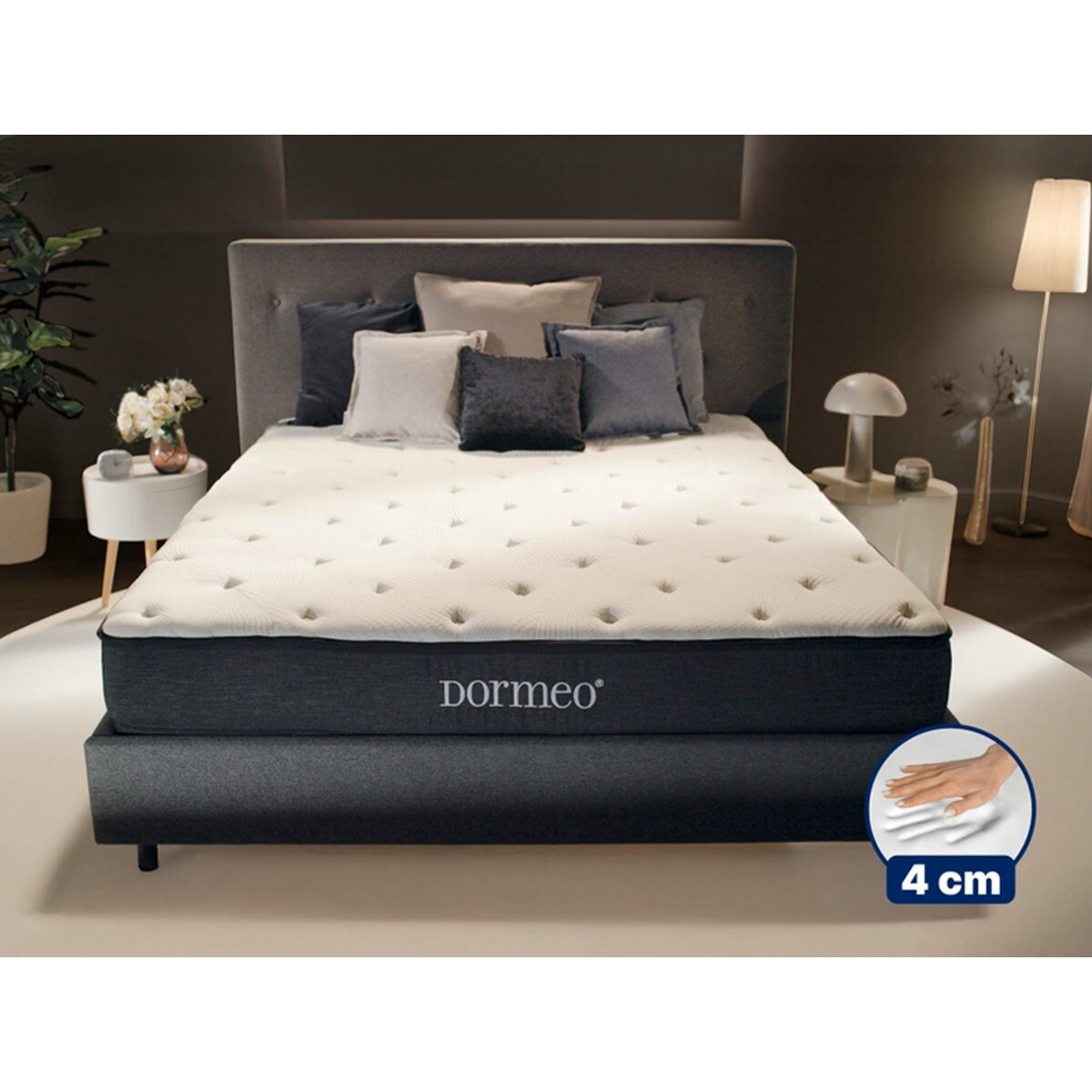 Dormeo iMemory S+ Silver Deluxe Octaspring - materac termoplastyczny 160x190 22 cm