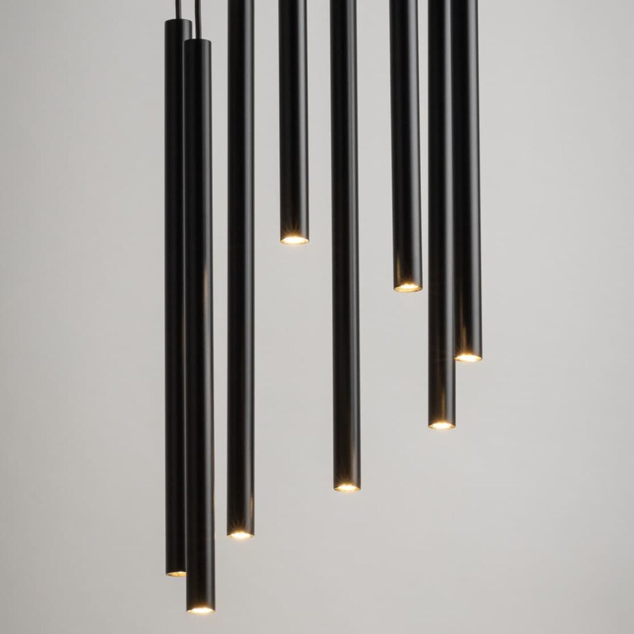 Lampa wielopunktowa wisząca Sopel 33628 Sigma okrągła tuby czarna