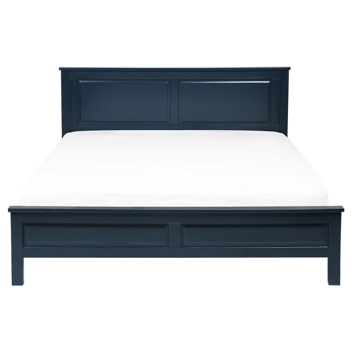 Łóżko drewniane 160 x 200 cm niebieskie OLIVET