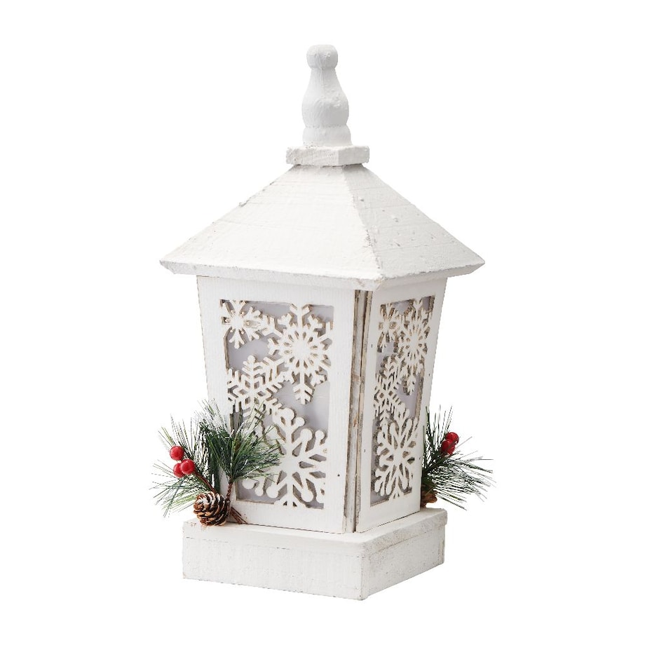 VILLA ITALIA Lampion świąteczny LED biały 35 cm SAN NICOLA