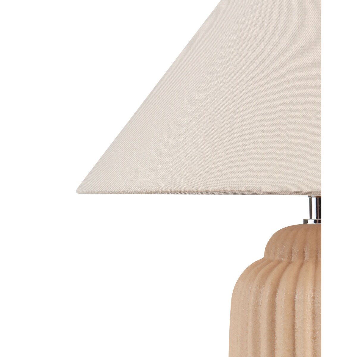 Lampa stołowa ceramiczna beżowa NURIA