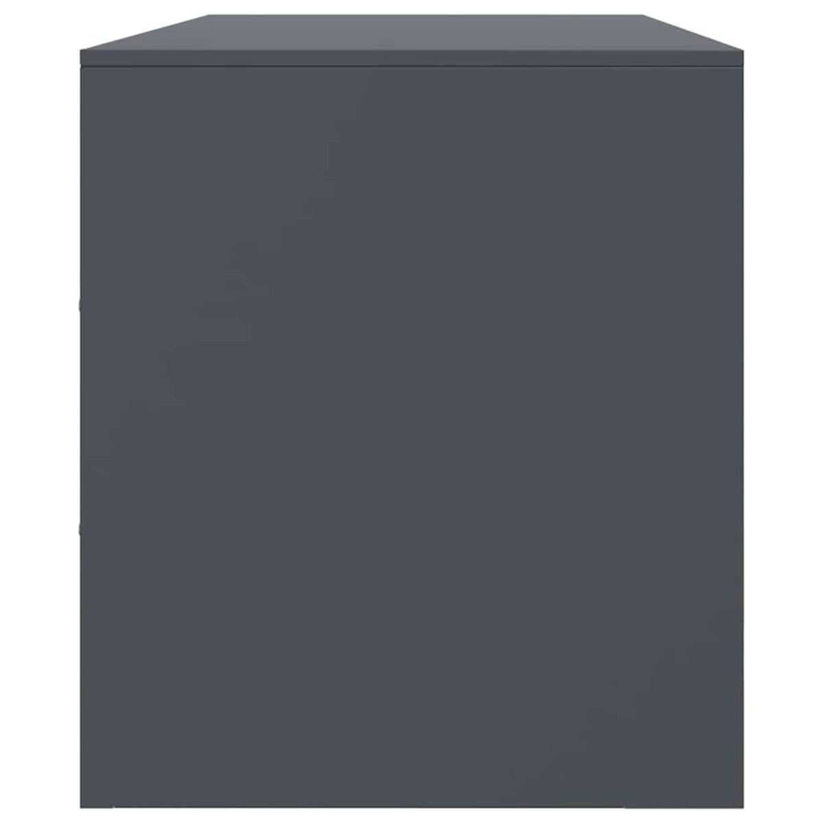 vidaXL Szafka pod telewizor, antracytowa, 99x39x44 cm, stalowa