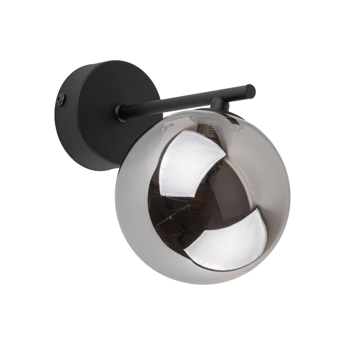 Kinkiet ścienny TK Lighting ESTERA BLACK 4777 czarny biały klosz G9 nowoczesny LED