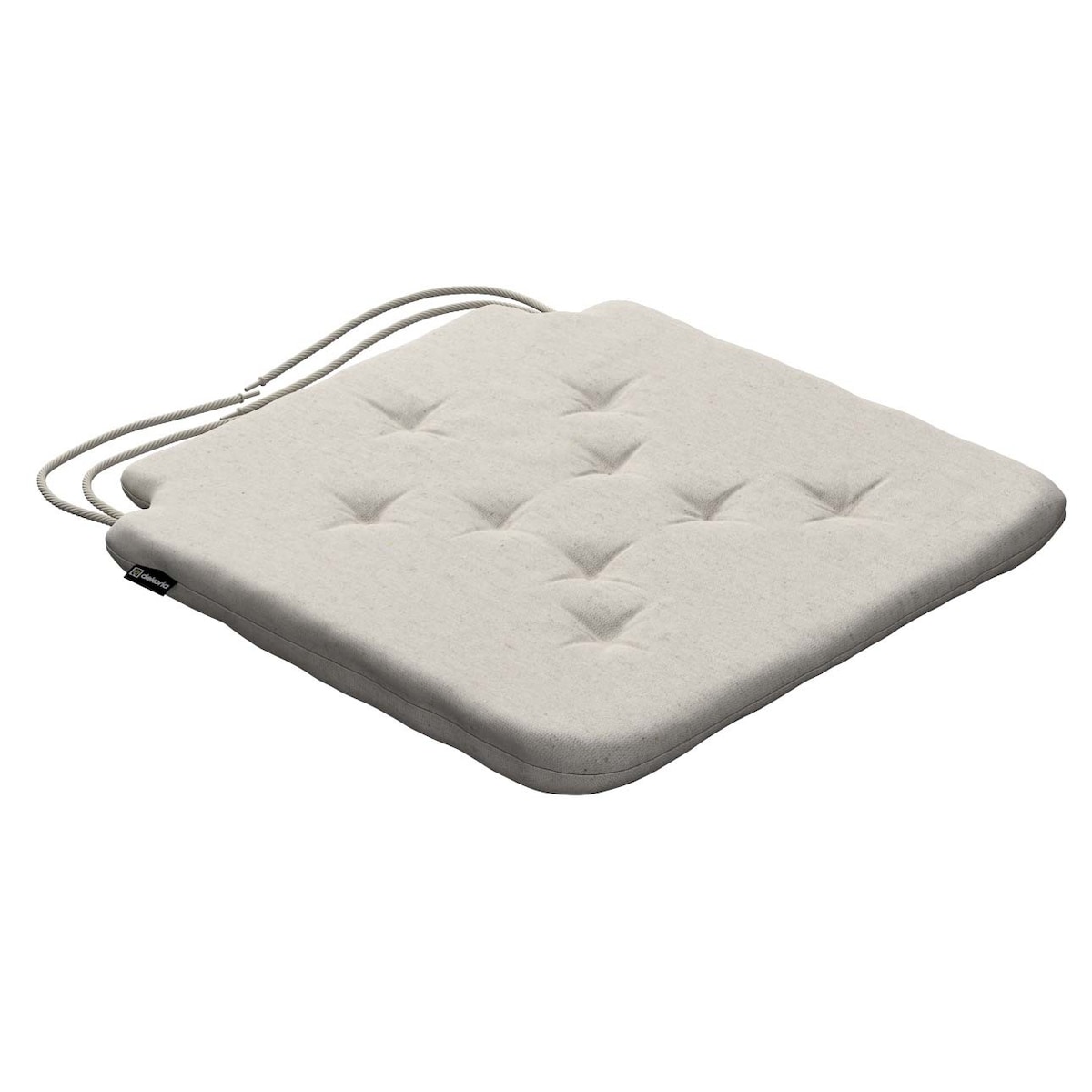 Poduszka na krzesło Olek, melanż szaro-beżowy, 42 x 41 x 3,5 cm, Loneta