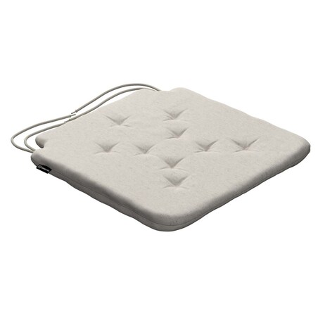 Poduszka na krzesło Olek, melanż szaro-beżowy, 42 x 41 x 3,5 cm, Loneta