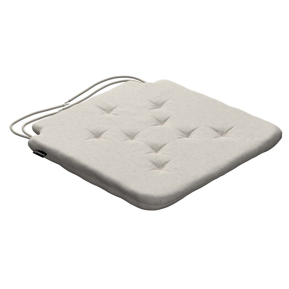 Poduszka na krzesło Olek, melanż szaro-beżowy, 42 x 41 x 3,5 cm, Loneta