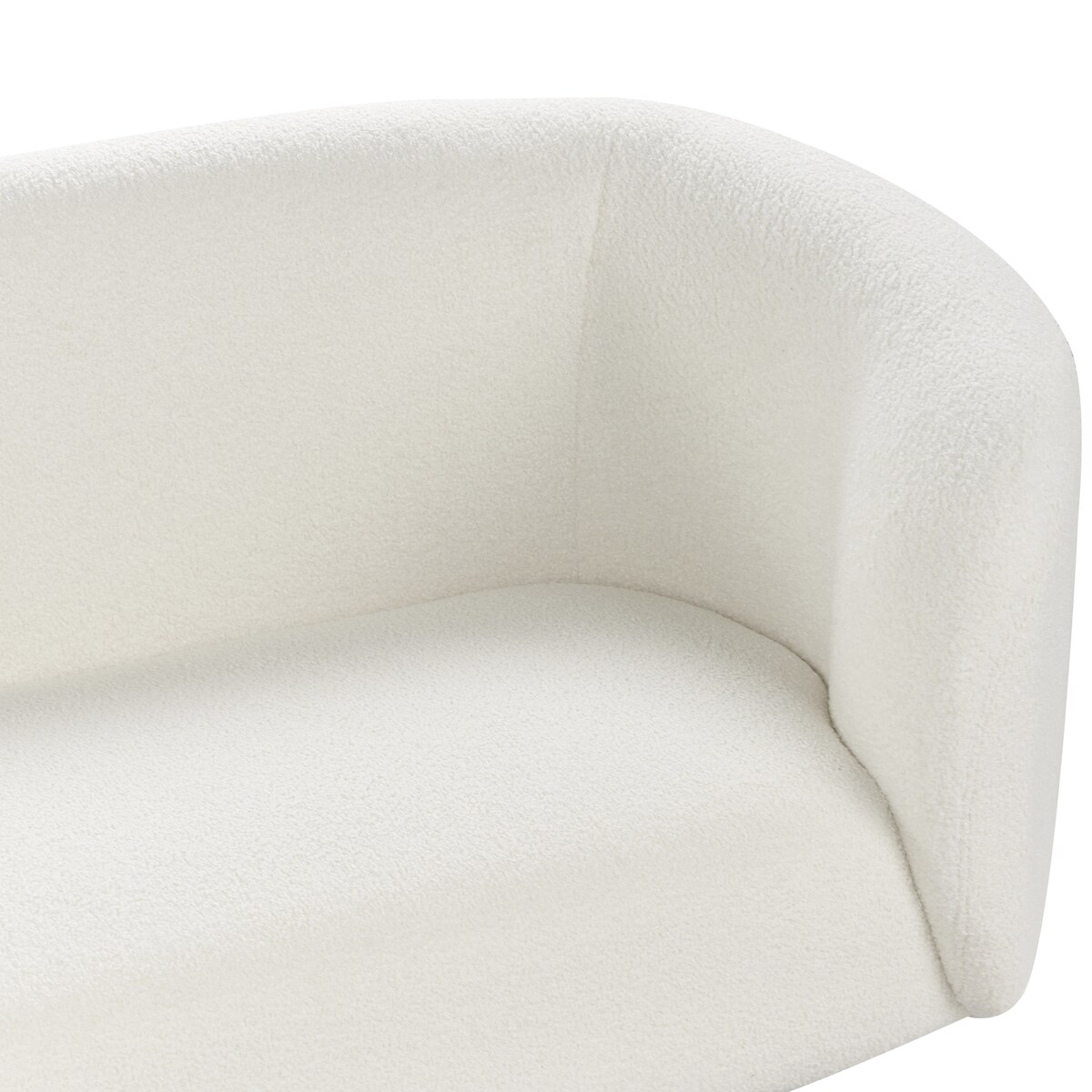 Sofa dla 3 osób LOEN Boucle Biały