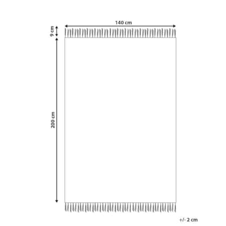 Dywan bawełniany 140 x 200 cm beżowy SILCHAR