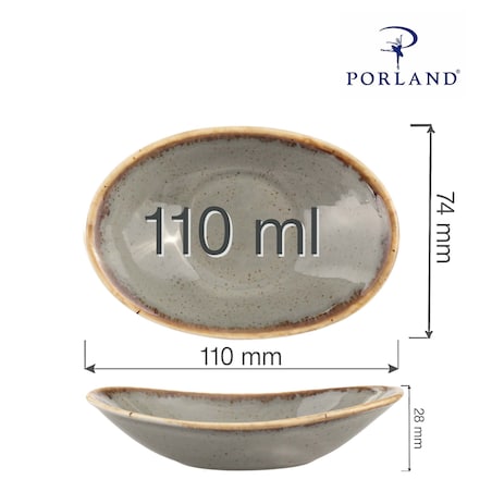 Mini naczynie owalne Stone 110 mm