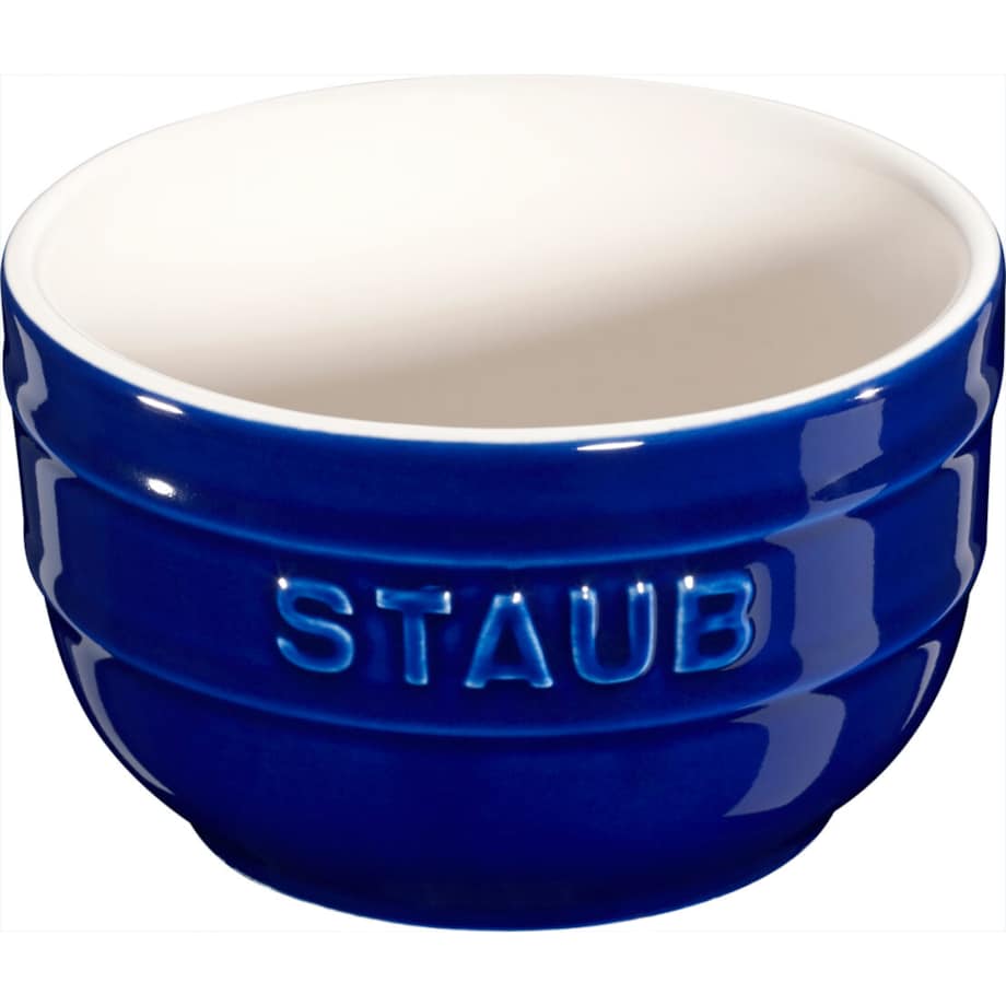 Staub Mini Ramekin Okrągły, 2 szt. - 200 ml, Niebieski