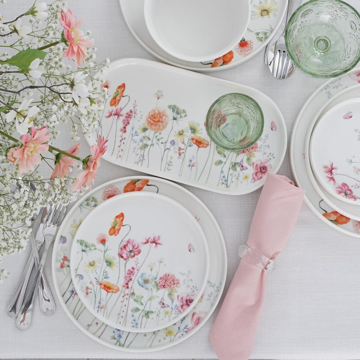 VILLA ITALIA Serwis obiadowy na 6 osób porcelanowy GARDENO