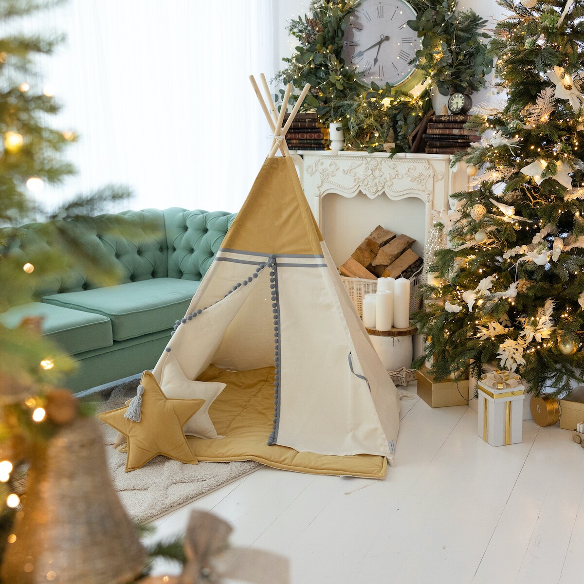 Namiot tipi Cozy Yellow Velvet