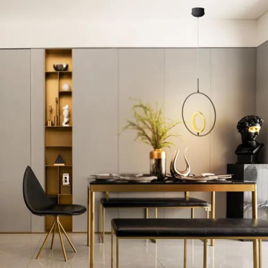 lampa wisząca 2700k aluminium i silikon nowoczesny design 120cm