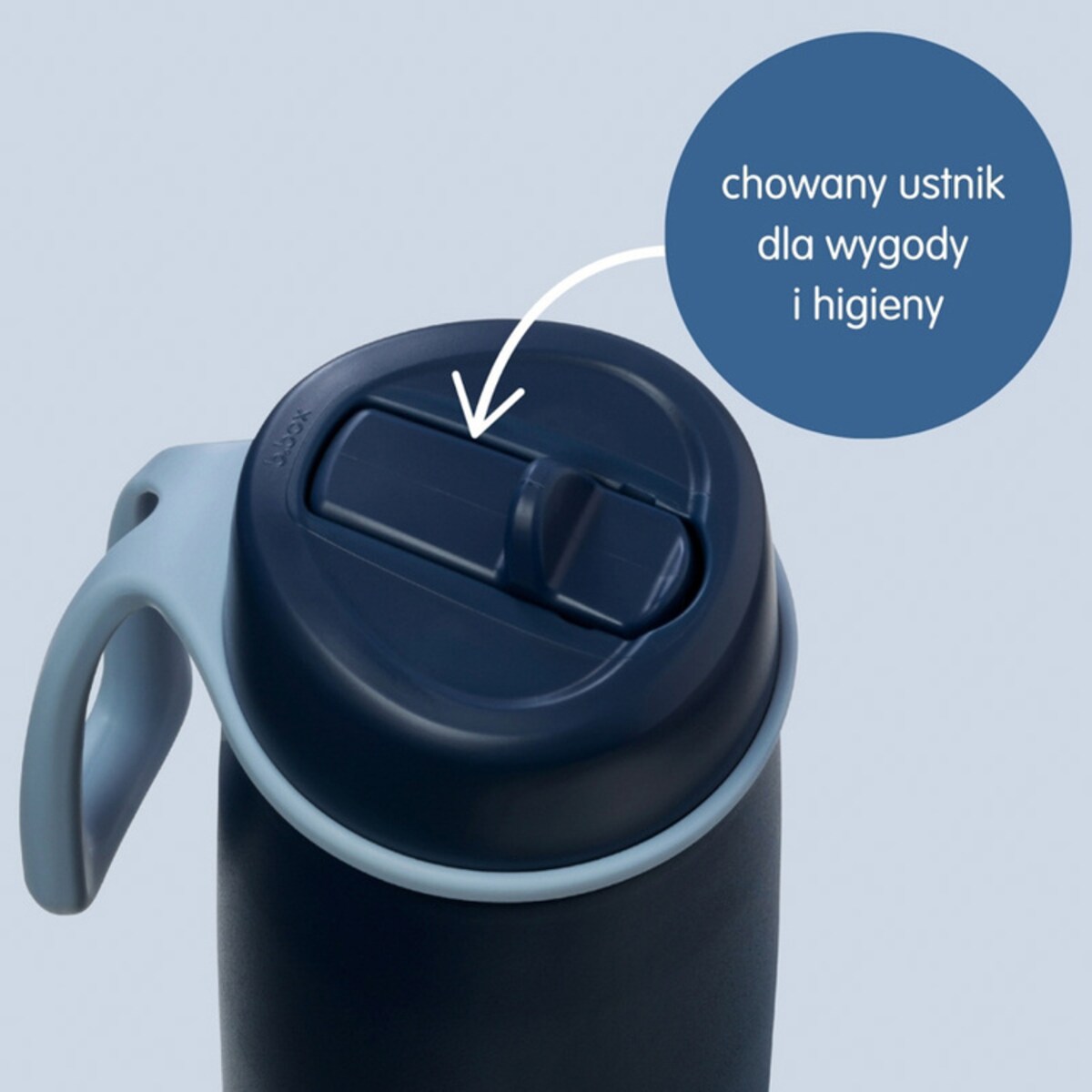 Butelka termiczna ze składanym ustnikiem - termos 690 ml dla dzieci i dorosłych Lagoon b.box