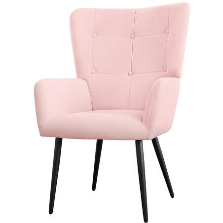 Fotel do salonu wypoczynkowy uszak różowy welurowy wygodny tapicerowany