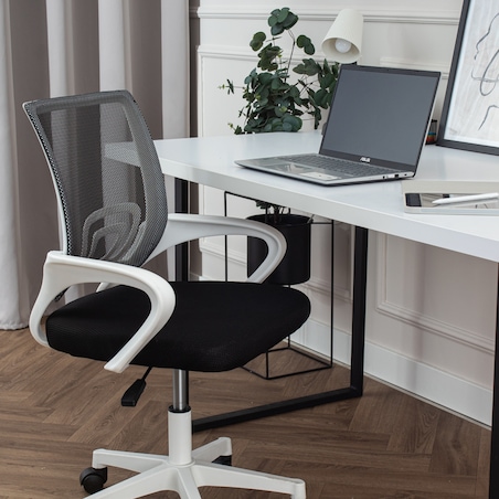 Krzesło biurowe fotel obrotowy regulowany młodzieżowy czarny