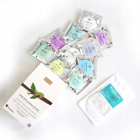 ZESTAW "LAZY TIME" MIX 10 HERBAT PREMIUM NA ODPOCZYNEK RELAKS PRZERWĘ PAUZĘ + ZAPARZACZ - PREZENT UPOMINEK DLA KOBIETY FACETA NIEJ NIEGO