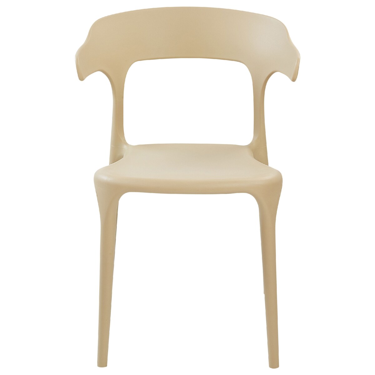 Zestaw 8 krzeseł do jadalni beżowe GUBBIO