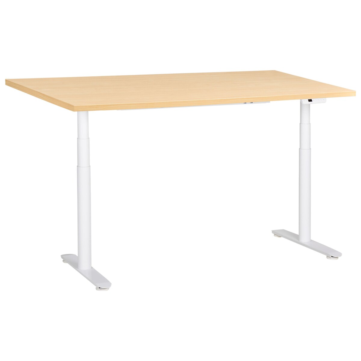 Biurko regulowane elektrycznie DESTINAS Jasny brąz/ biały 160 cm 72 cm