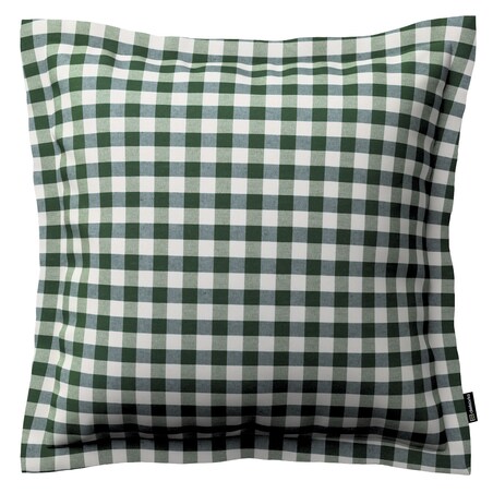 Poszewka Mona na poduszkę 45x45 zielono-biała kratka (1,5x1,5cm)