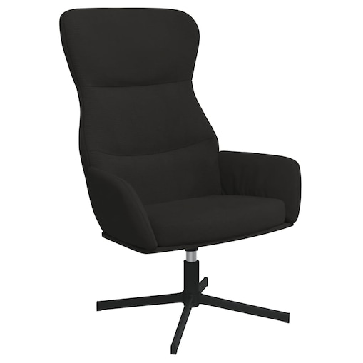 vidaXL Fotel, czarny, obity aksamitem