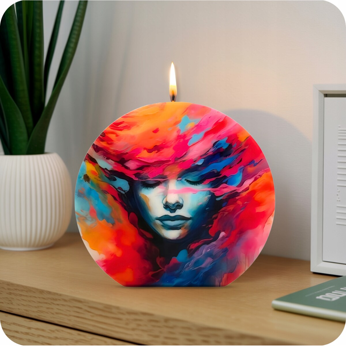 Świeczka Sojowa Prezent dla Żony Teściowej Świeca Ozdobna Bezzapachowa