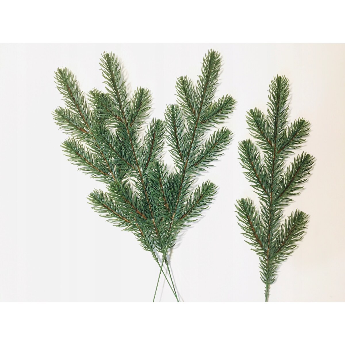 SZTUCZNA GAŁĄZKA jak żywa sosna świerk PIK 6szt na bukiet stroik zielona