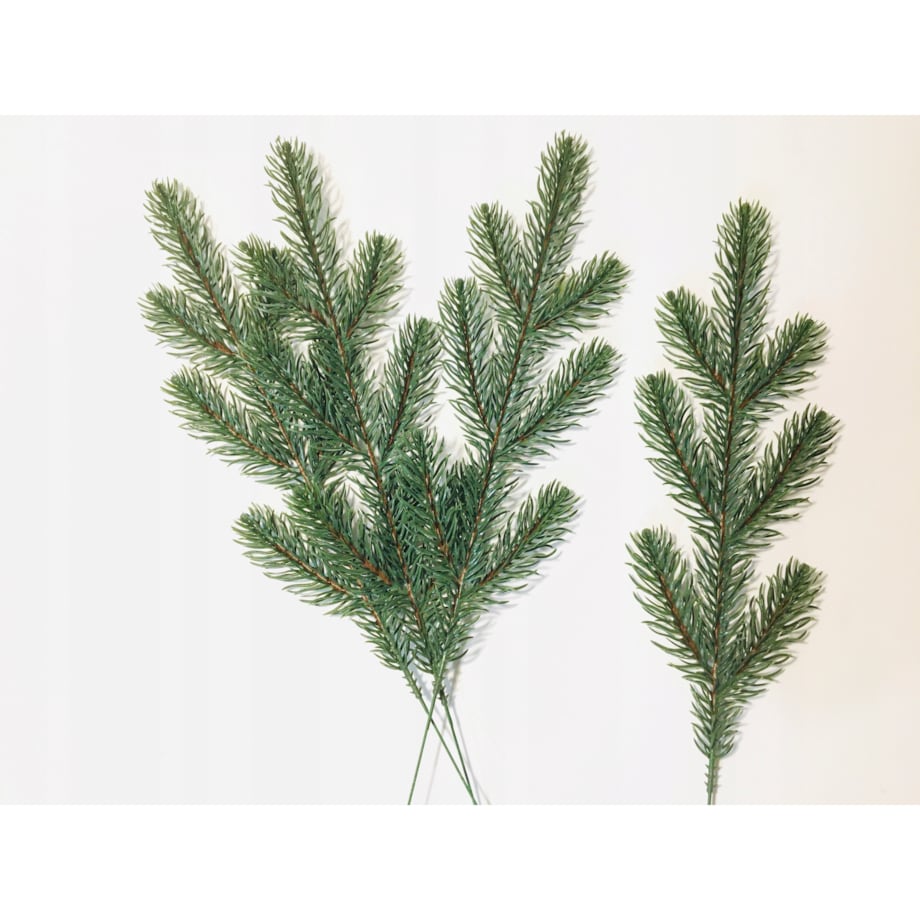 SZTUCZNA GAŁĄZKA jak żywa sosna świerk PIK 6szt na bukiet stroik zielona