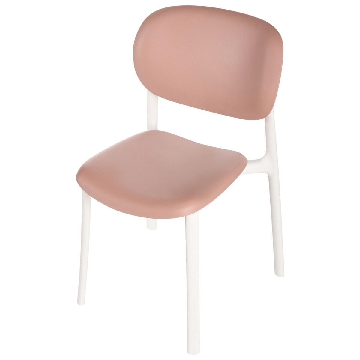 Zestaw 4 krzeseł ogrodowych MUSANO Pastelowy róż