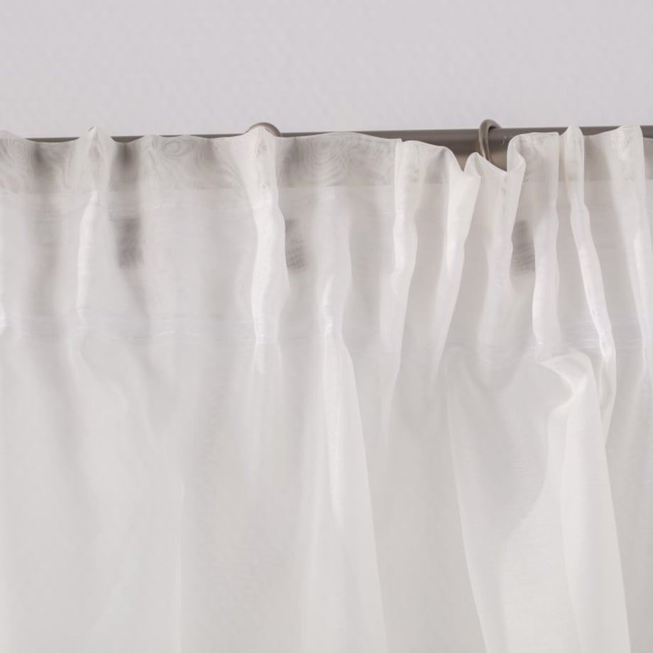 Lambrekin łuk Lily z koronką 290x80 ecru