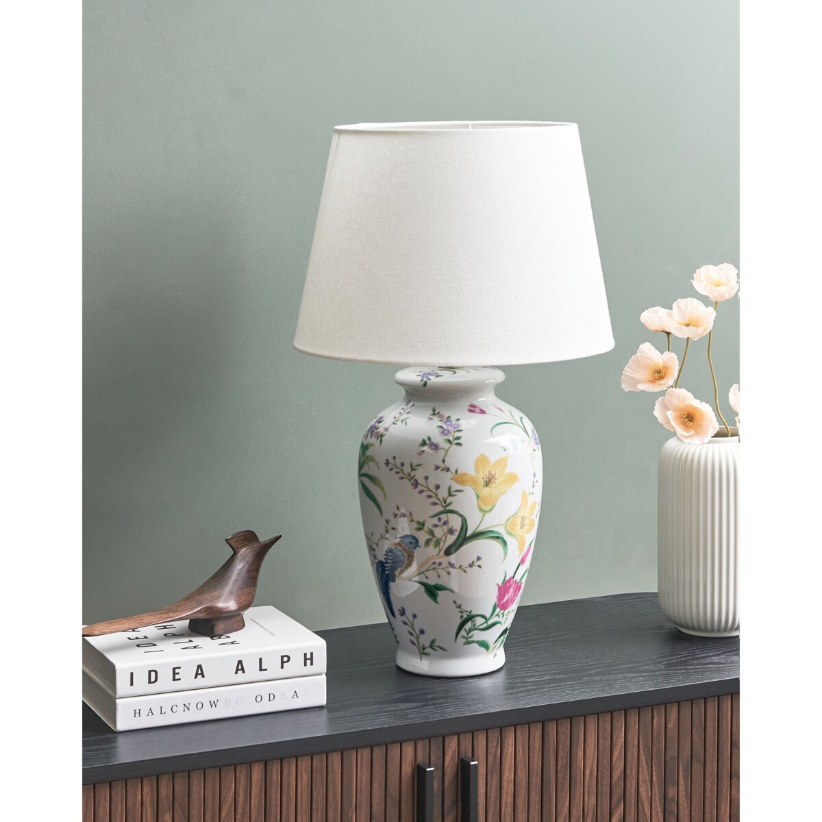 Lampa stołowa ACROSSO Porcelana Biały