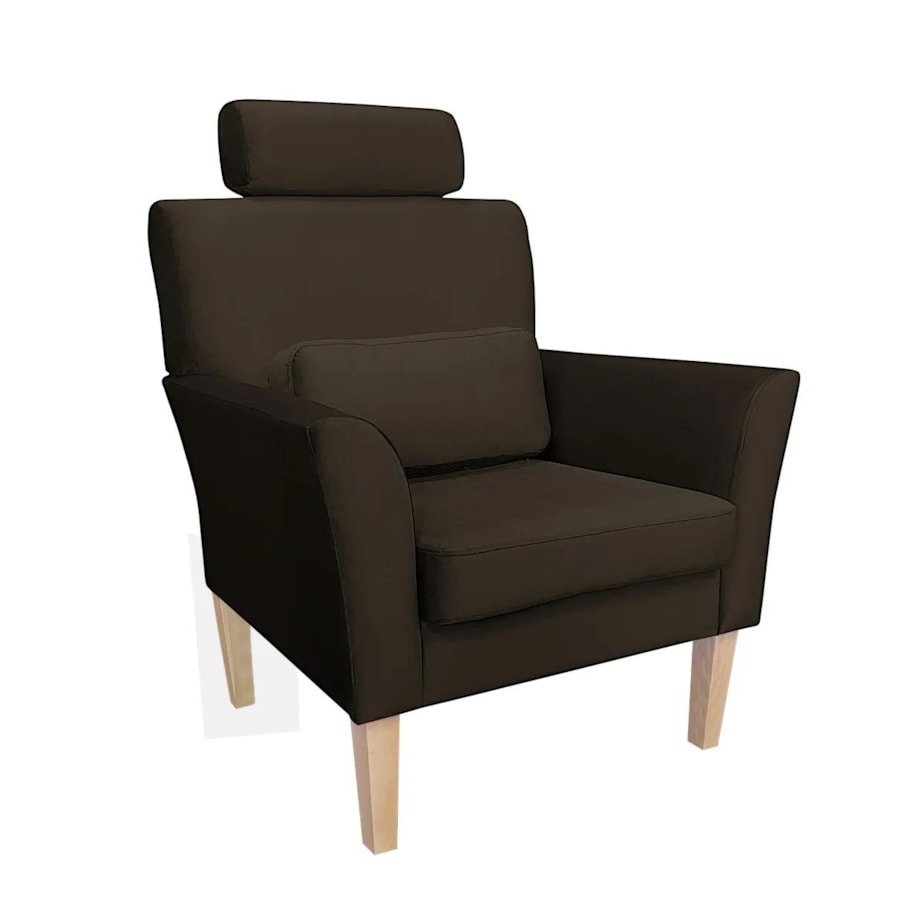 Fotel PIRO MG VELVET brązowy