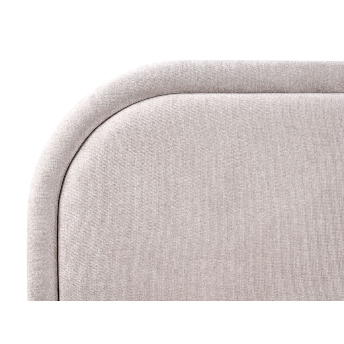 Łóżko z pojemnikiem QUILLIEN 160 x 200 cm Beżowoszary