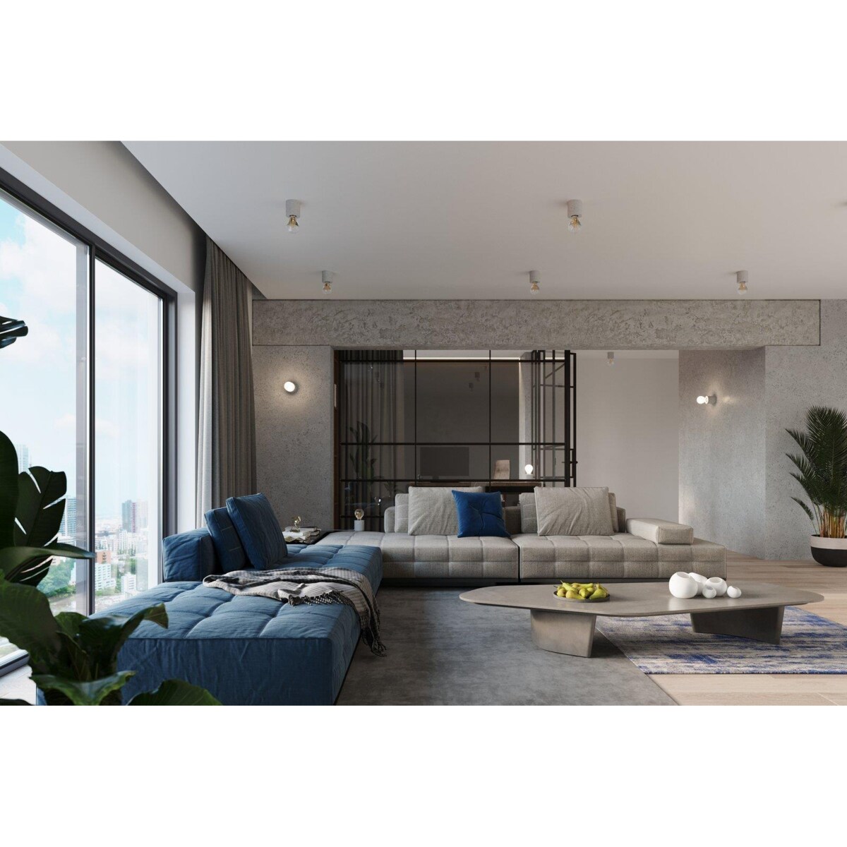 Lampa biurkowa SALGADO beton